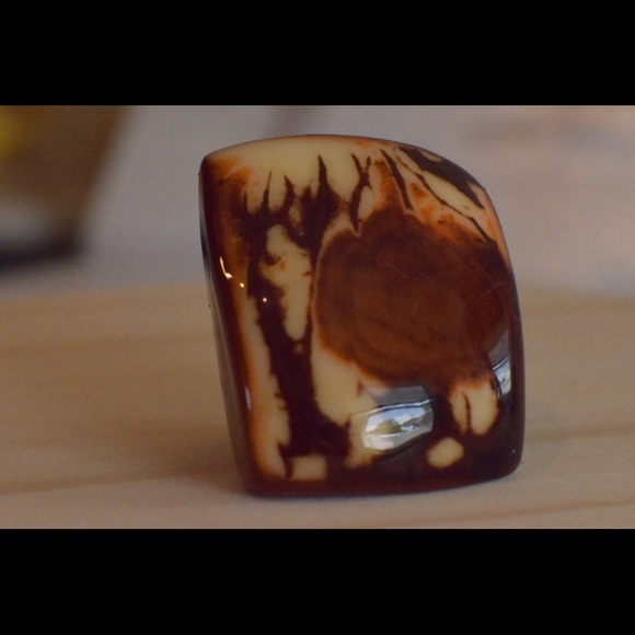 Handmade Ring in Tagua Size 10 Unisex. - Picture 8 of 10